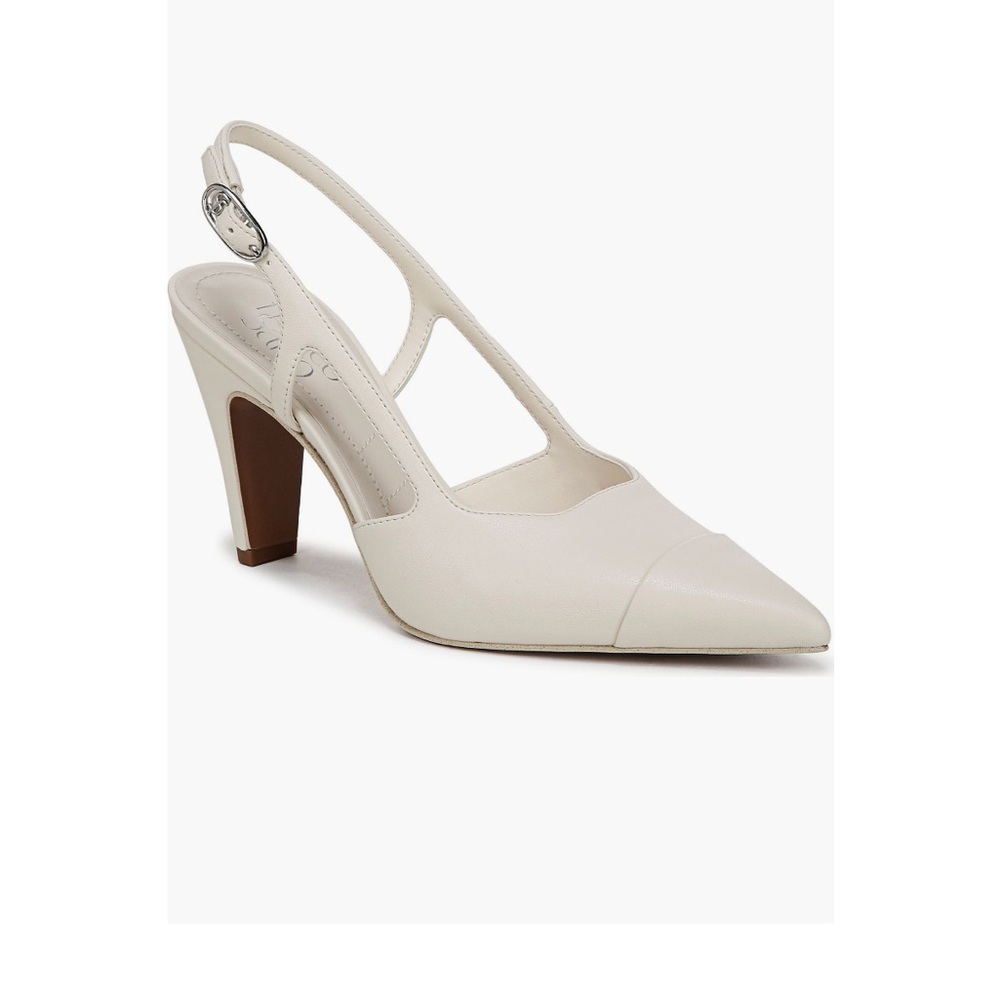 Franco Sarto Sabrina Slingback Pump Heels Off White 8